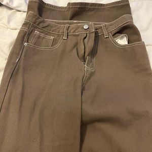 Brown shein jeans